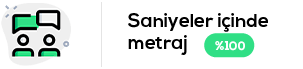 saniyeler içinde metraj